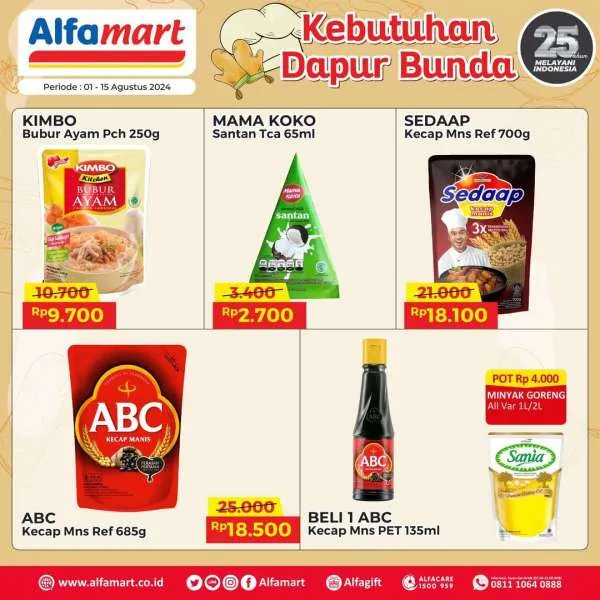 Promo Alfamart Kebutuhan Dapur Periode 1-15 Agustus 2024