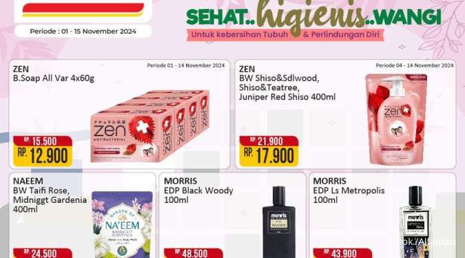 Promo Alfamart Body Care Fair 1-15 November 2024, Sabun Cair-Sampo Diskon Lumayan