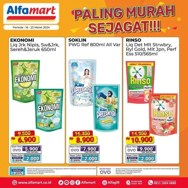 Promo Alfamart Paling Murah Sejagat Periode 16-23 Maret 2024