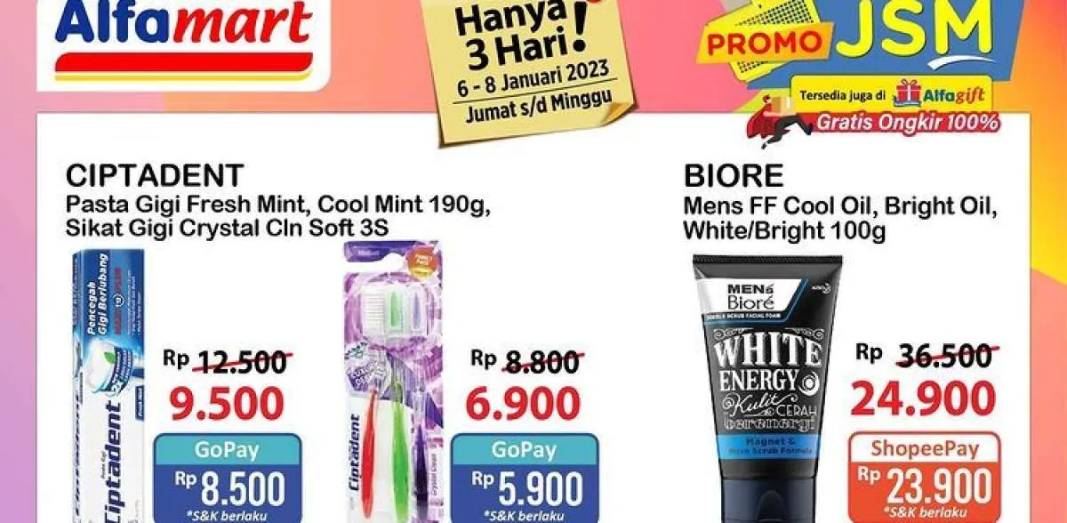 Harga Promo JSM Alfamart 8 Januari 2023, Lebih Murah dengan Gopay dan ShopeePay