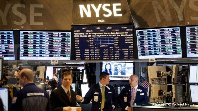 Wall Street semarak pecah rekor tertinggi