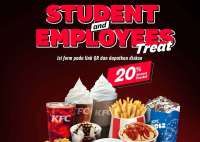 Promo KFC untuk Pelajar dan Pekerja Senin-Rabu, Nikmati Diskon 20% untuk Semua Produk