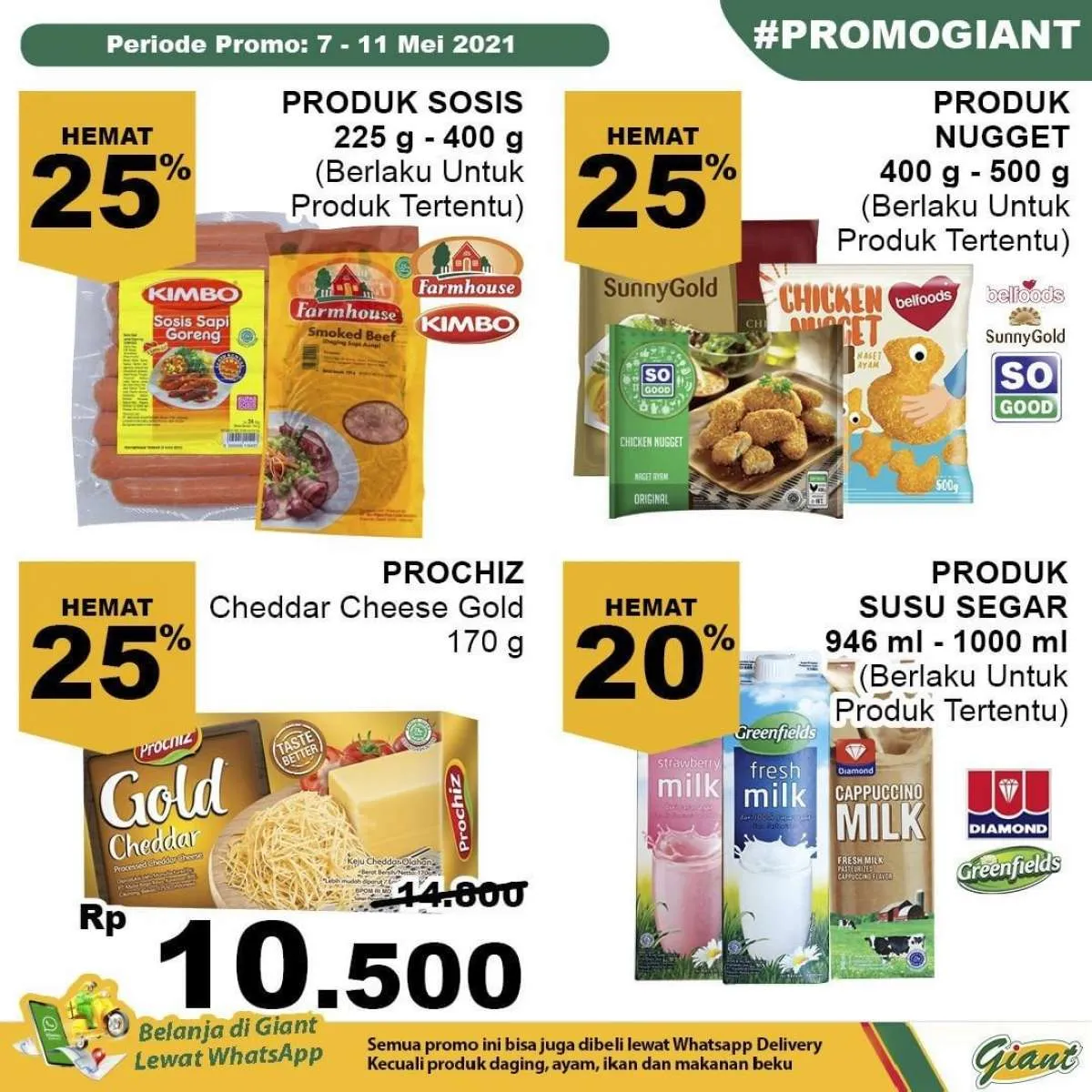 Cek promo Giant weekday 11 Mei 2021, ada diskonan mulai 10%-35%!