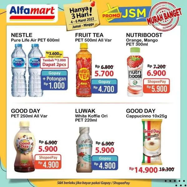 Promo JSM Alfamart Periode 4-6 Maret 2022