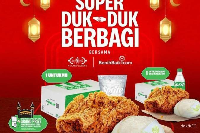 Promo KFC 1-15 April 2024, Beli 2 Paket Super Duk-duk Berhadiah Paket Umroh