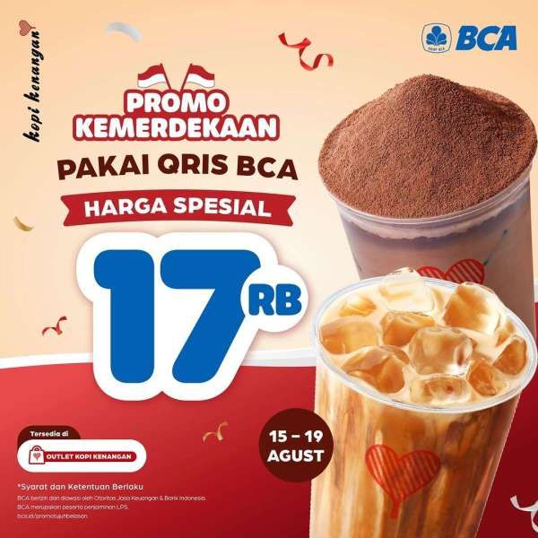 Promo BCA Spesial Kemerdekaan di Kopi Kenangan 19 Agustus 2024