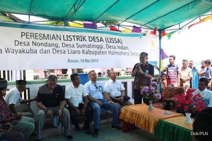 Kejar rasio elektrifikasi, PLN aliri listrik lima desa di Halmahera Selatan