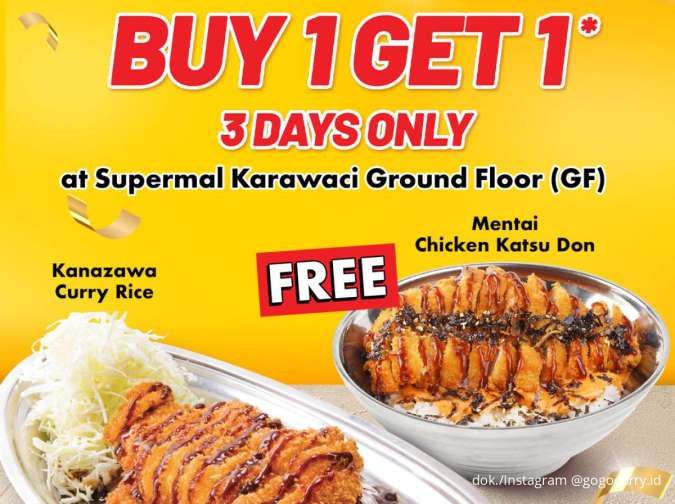 Promo Go!Go!Curry! Beli 1 Gratis 1 di Supermal Karawaci, Hematnya Cuma 3 Hari
