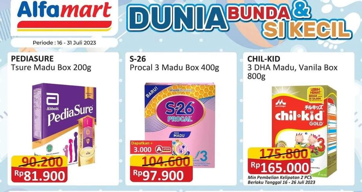 Harga Promo Alfamart Terbaru 24 Juli 2023, Potongan Harga untuk Susu dan Camilan