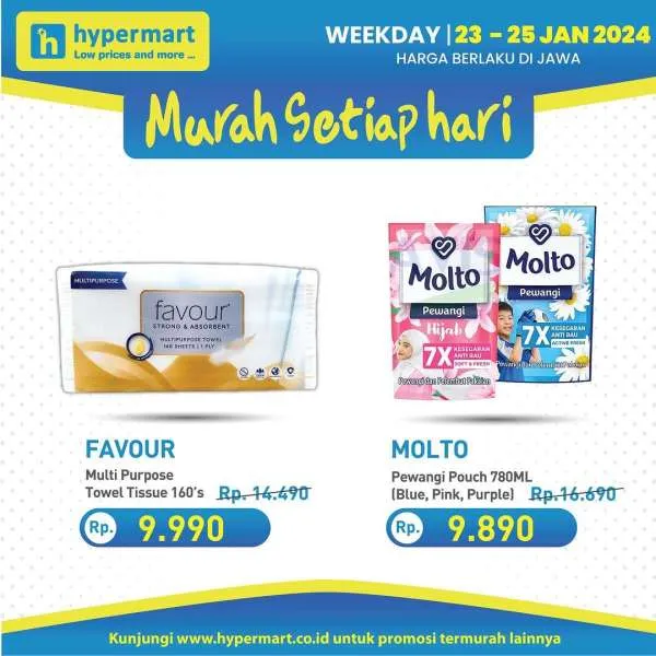 Promo Hypermart Hyper Diskon Weekday Periode 23-25 Januari 2024