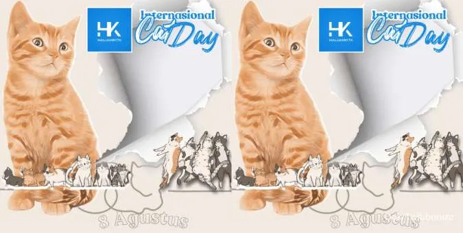 Kumpulan Twibbon Hari Kucing Sedunia 2025, yuk Siapkan Foto Gemas Anabul