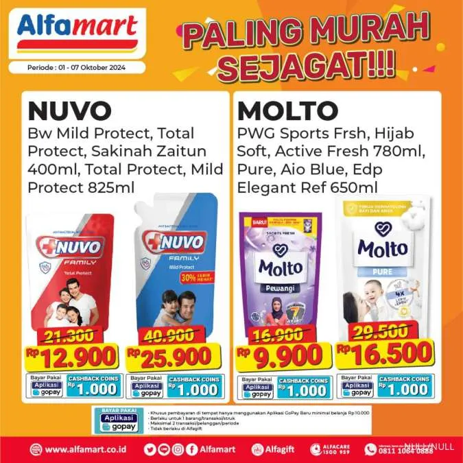 Promo Alfamart Paling Murah Sejagat Periode 1-7 Oktober 2024