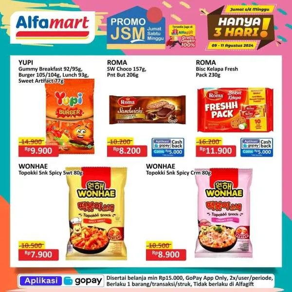 Promo JSM Alfamart Periode 9-11 Agustus 2024