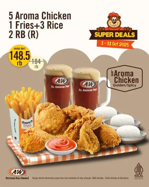 Promo A&W 5 Aroma Chicken Oktober