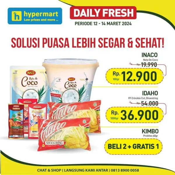 Promo Hypermart Hyper Diskon Weekday Periode 12-14 Maret 2024