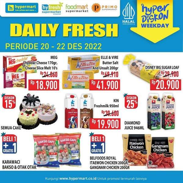 Harga Promo Hypermart 20-22 Desember 2022