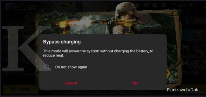Penampakan menu Bypass charging ASUS ROG Phone 3