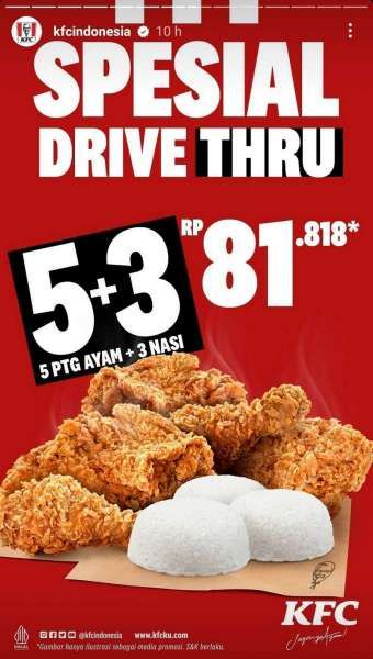 Promo KFC Spesial Drive Thru di Desember 2022
