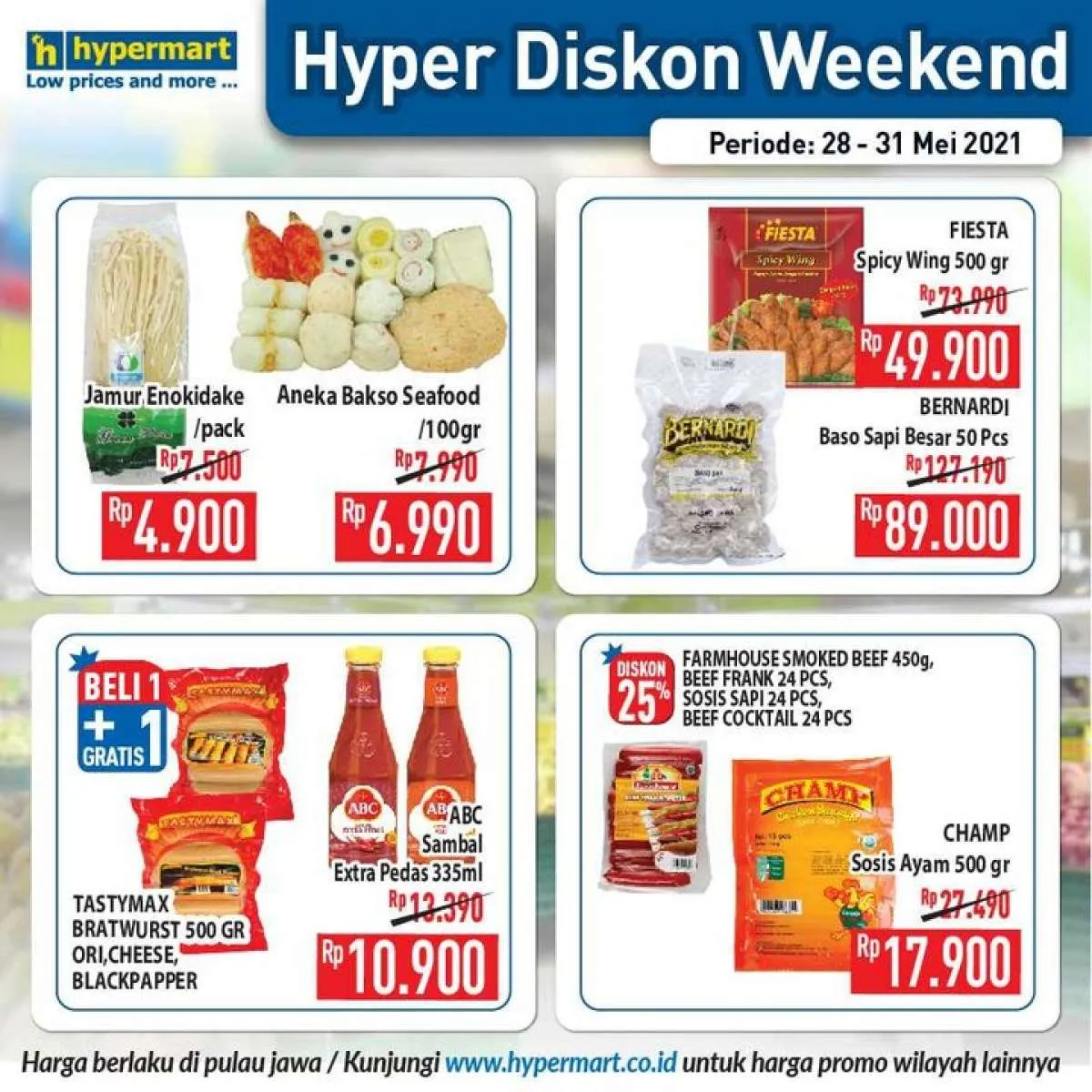 Promo Hypermart weekday 31 Mei 2021, ada banyak diskonan hari kerja!