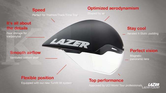 Lazer Volante: Helm sepeda balap yang harganya Rp 5 jutaan