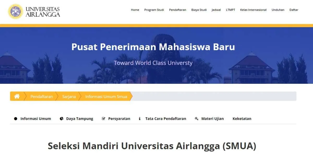 Seleksi Mandiri Unair 2022: Jalur Seleksi, Syarat, Biaya, dan Jadwal Kegiatannya