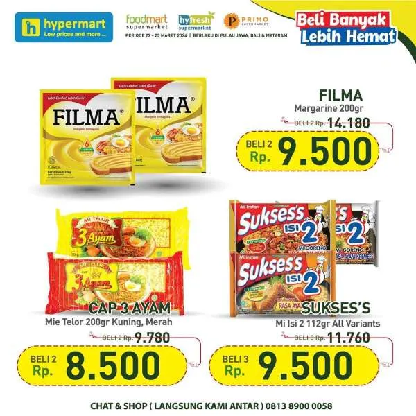 Promo Hypermart Beli Banyak Lebih Hemat Periode 22-25 Maret 2024