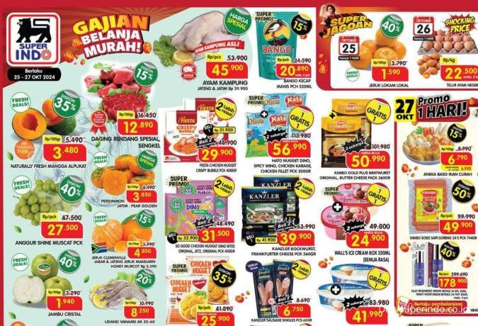 Promo JSM Superindo 25-27 Oktober 2024, Es Krim Beli 1 Gratis 1 dan Jeruk Diskon 40%