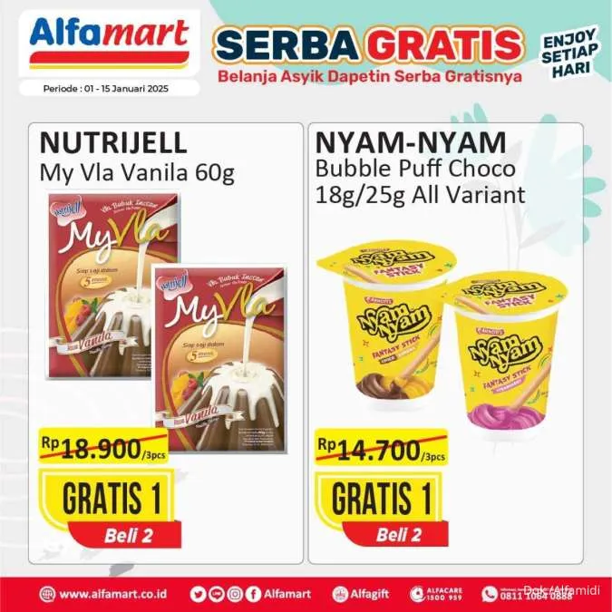 Promo Alfamart Serba Gratis Periode 1-15 Januari 2025