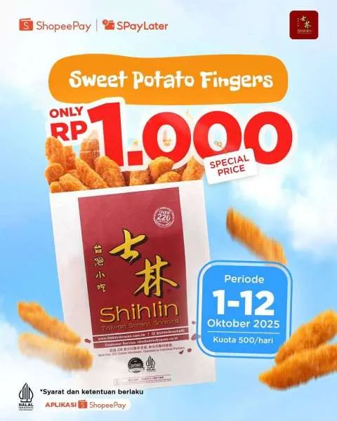 Promo Shihlin Sweet Potato Fingers Hanya Rp 1.000