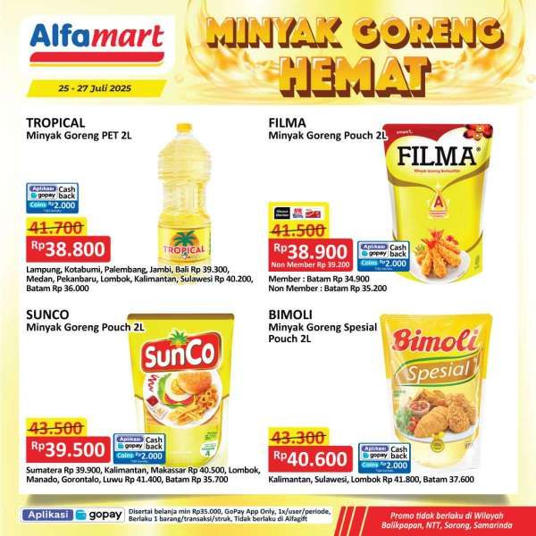 Promo Minyak Goreng Hemat di Alfamart 25-27 Juli 2025