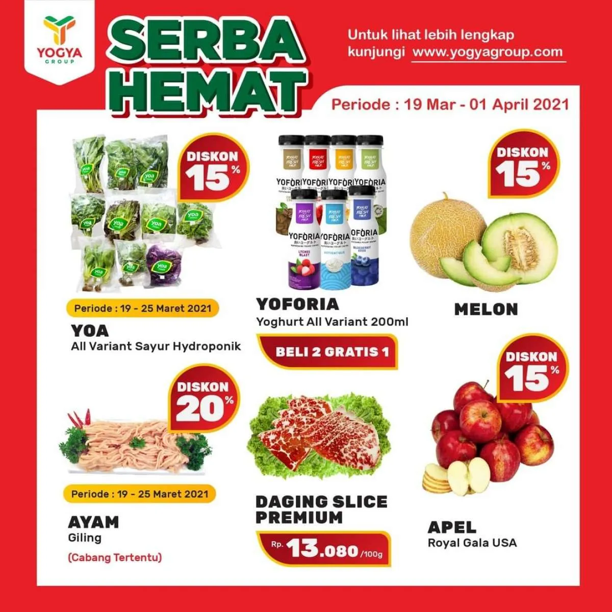 Cek promo Yogya Supermarket weekday 22 Maret 2021, diskonan hari kerja!
