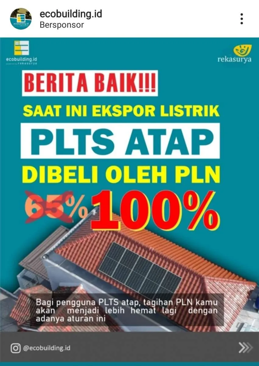 Jamin hemat tagihan PLN 50%, Produsen PLTS Atap mulai promo berbekal Permen ESDM