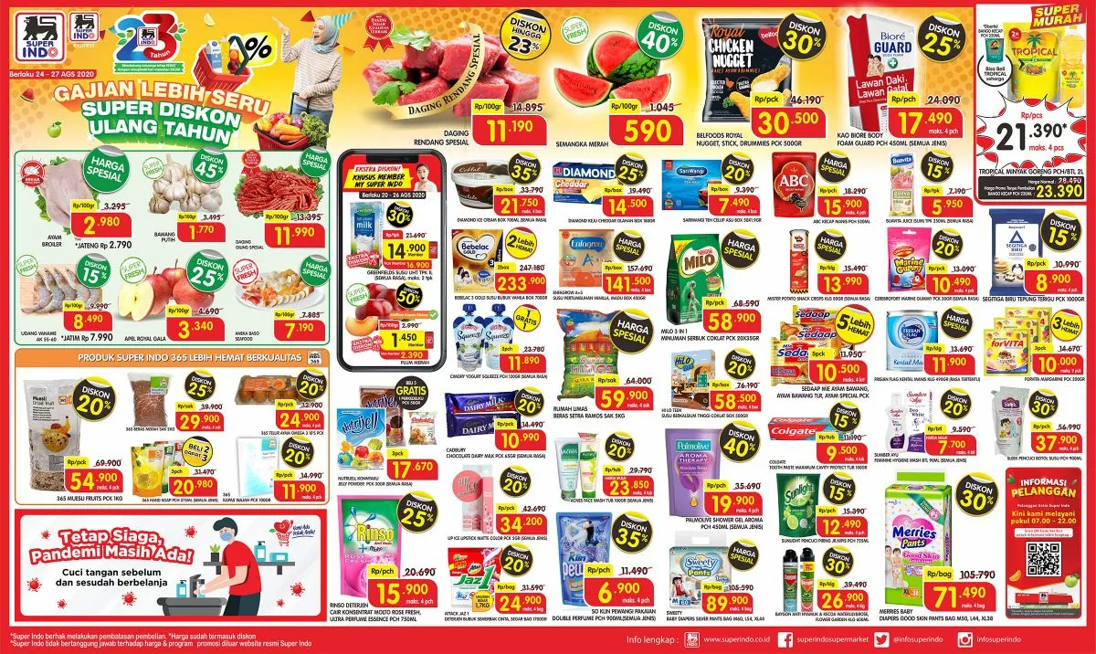 Promo Superindo hari ini 26 Agustus 2020, buat pecinta diskon!