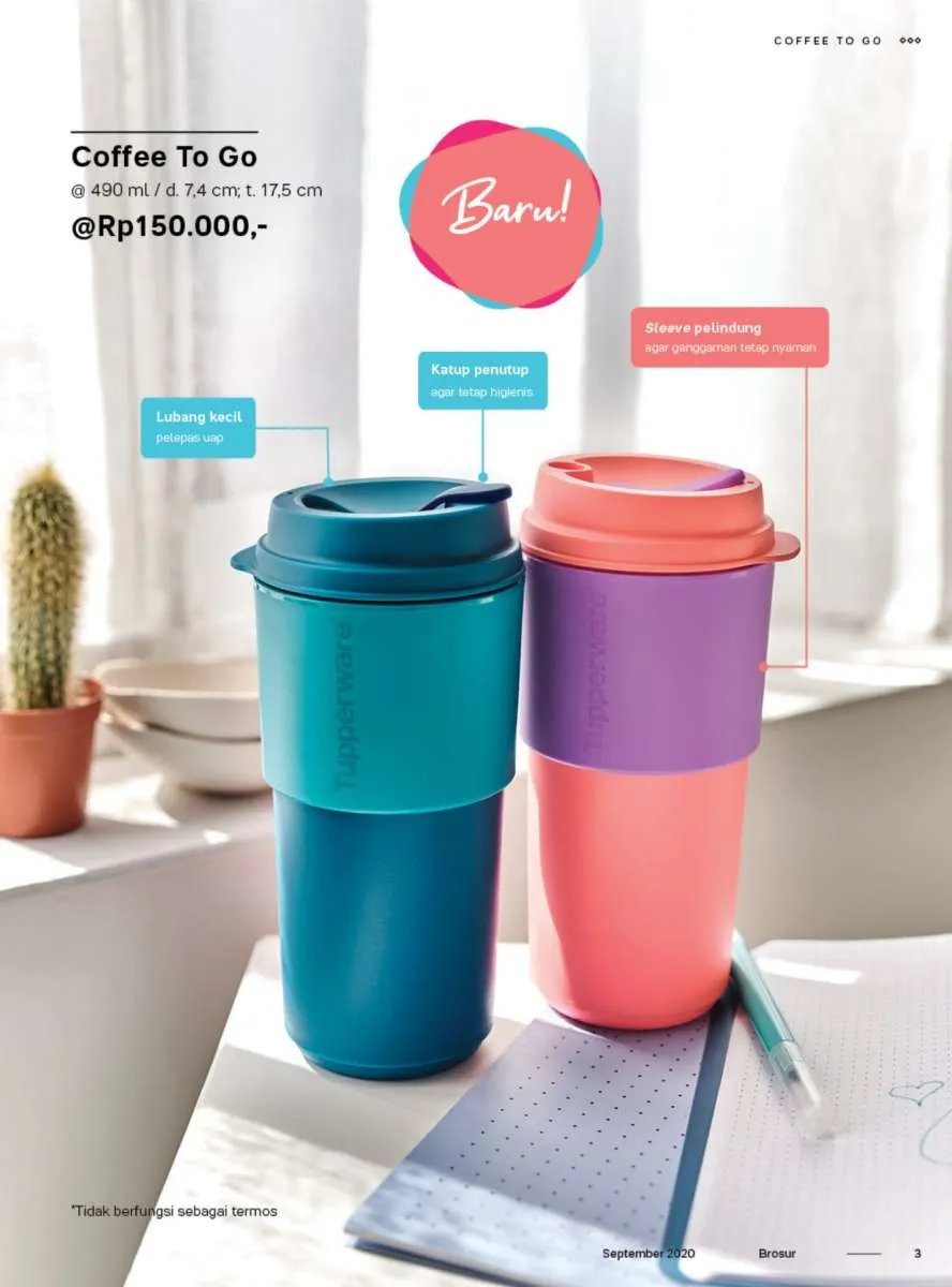 Katalog promo Tupperware September 2020, edisi perabotan minuman