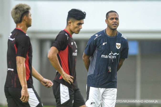 Latihan Timnas Indonesia jelang melawan Bahrain