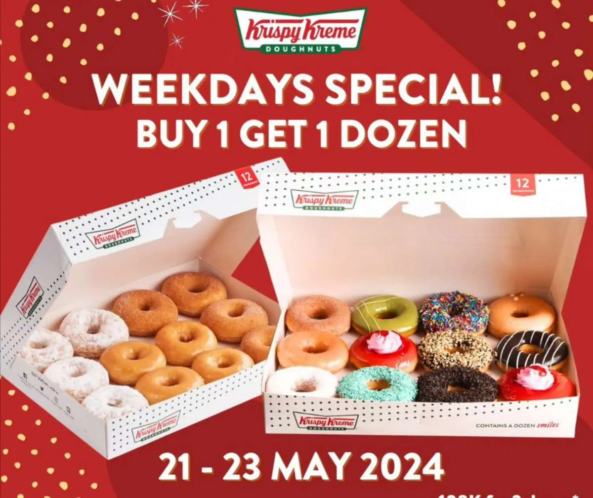 Asik! Krispy Kreme Gelar Promo Buy 1 Get 1 Dozen Donat, Cek Syarat dan Ketentuannya
