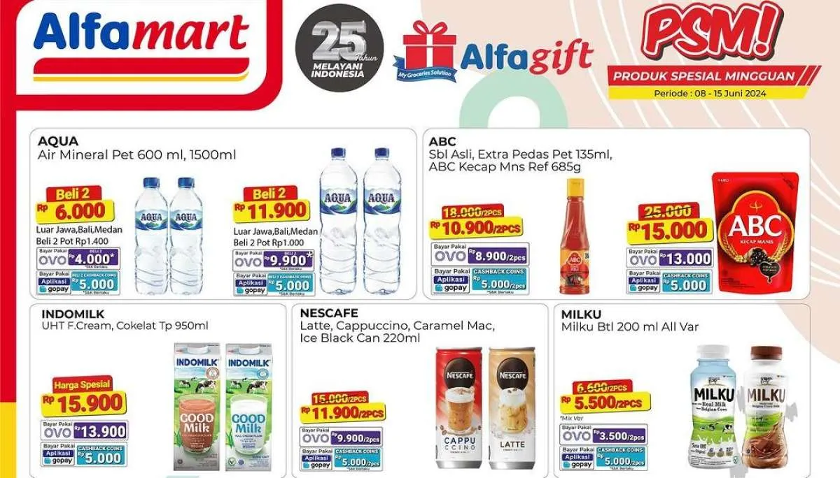 Promo Alfamart Paling Murah Sejagat dan Promo PSM Juni 2024, Aqua Beli 2 Lebih Murah