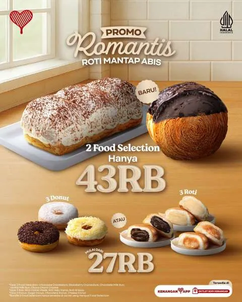 Promo Romantis Kopi Kenangan 2 Food Selection