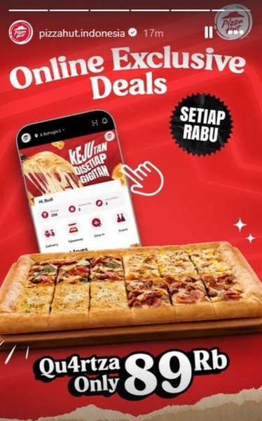 Promo Pizza Hut Online Setiap Hari Rabu