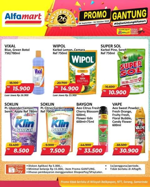 Promo Alfamart Gantung Periode 26 September-2 Oktober 2025