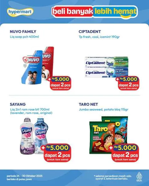 Promo Hypermart Beli Banyak Lebih Hemat Periode 24-30 Oktober 2025
