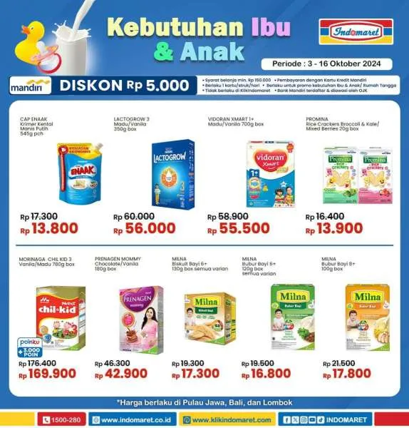 Promo Indomaret Super Hemat Periode 3-16 Oktober 2024