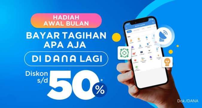 Promo DANA Mei 2022, Bayar Berbagai Tagihan Dapat Diskon 50%!