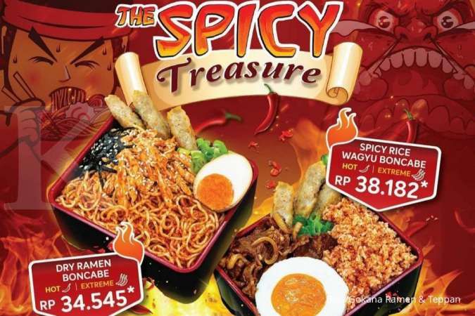 Menu Baru Gokana x Boncabe! Gokana Spicy Treasure, Ada Dry Ramen dan Spicy Rice Wagyu