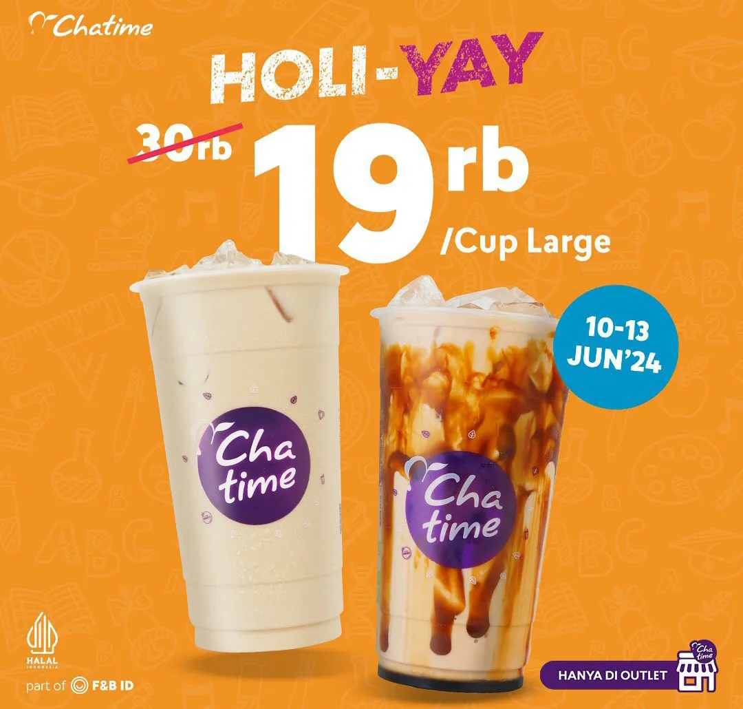 promo makanan 10-13 Juni 2024: chatime
