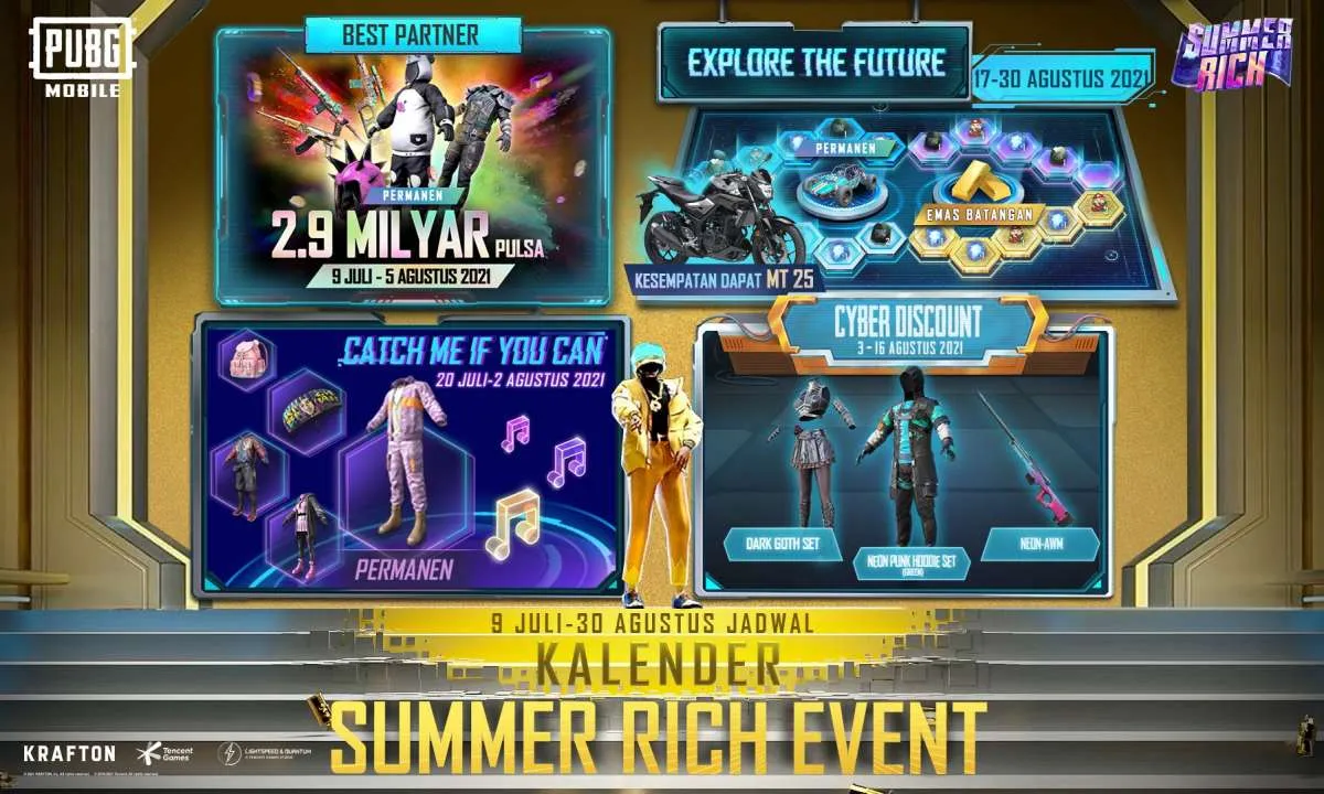 Banjir hadiah! PUBG Mobile Summer Rich Event akan segera dimulai, catat tanggalnya!