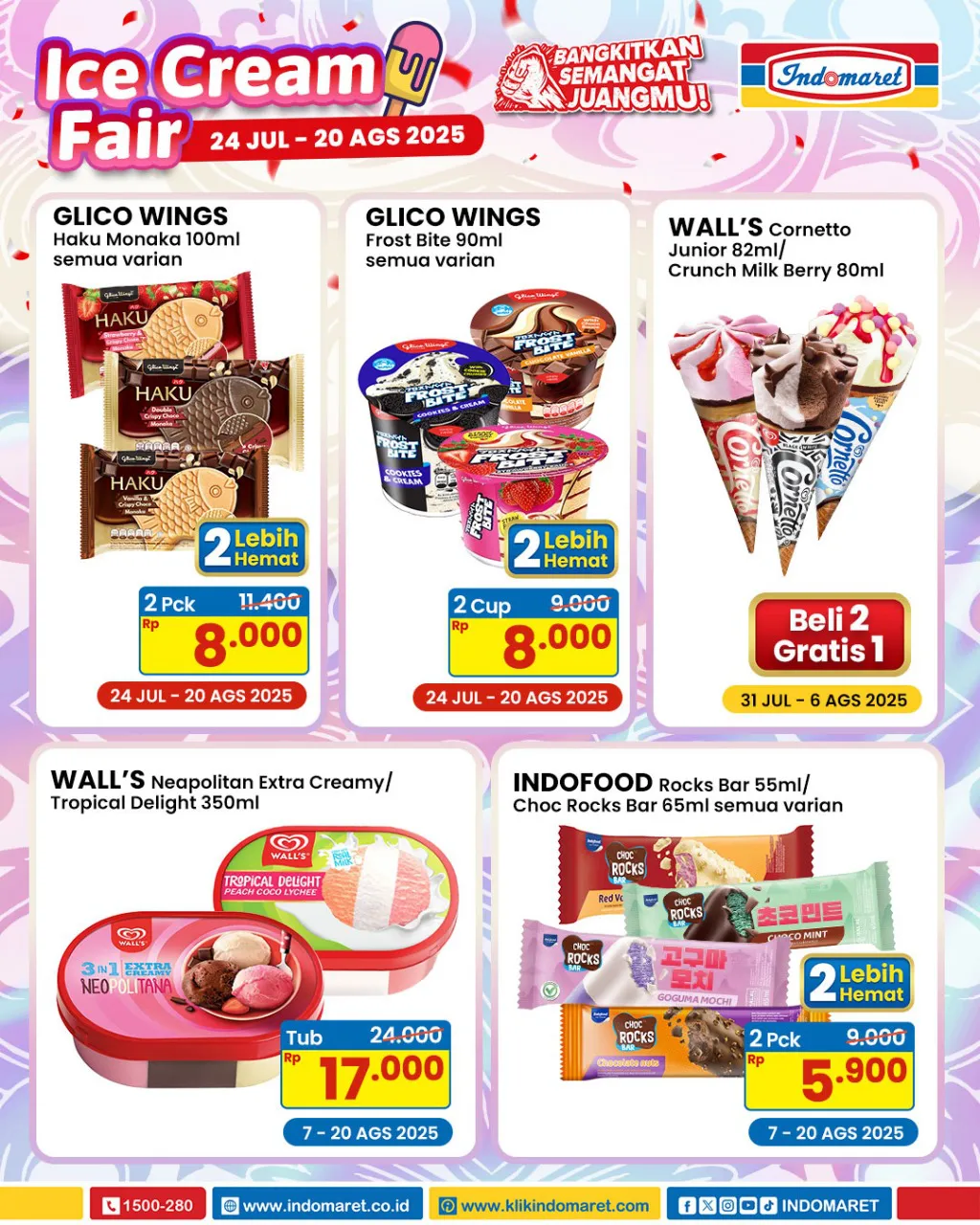 Promo Indomaret Ice Cream Fair Periode 24 Juli-20 Agustus 2025
