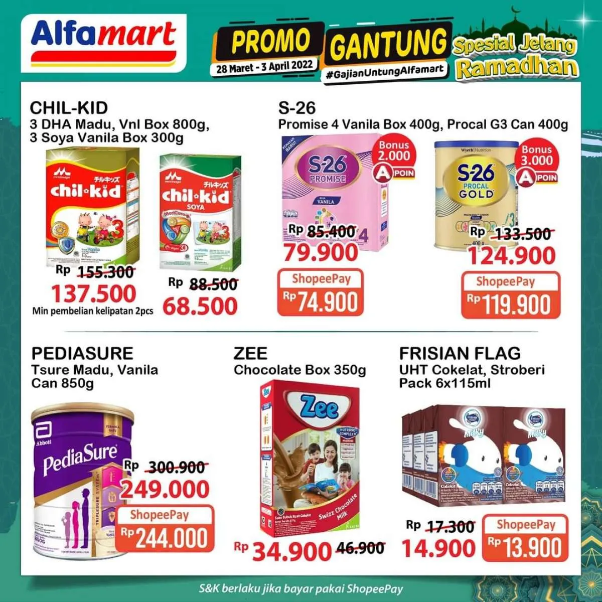 Katalog Promo Alfamart Gajian Untung Periode 28 Maret-3 April 2022