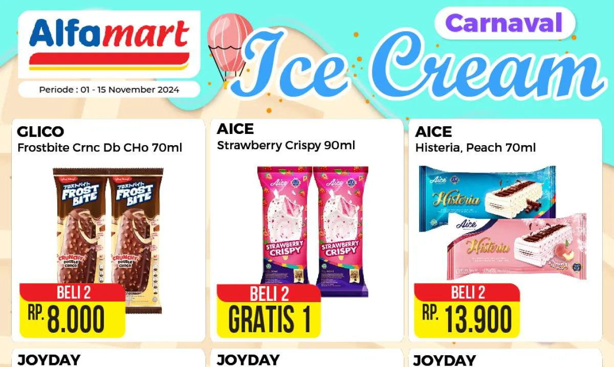 Promo Es Krim di Alfamart dan Indomaret November, Beli 2 Gratis 1 Berakhir Hari Ini