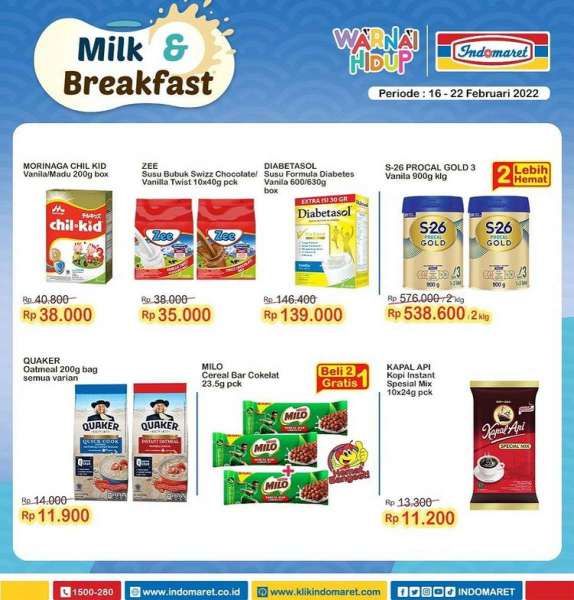 Promo Indomaret Super Hemat Mingguan Terbaru 16-22 Februari 2022